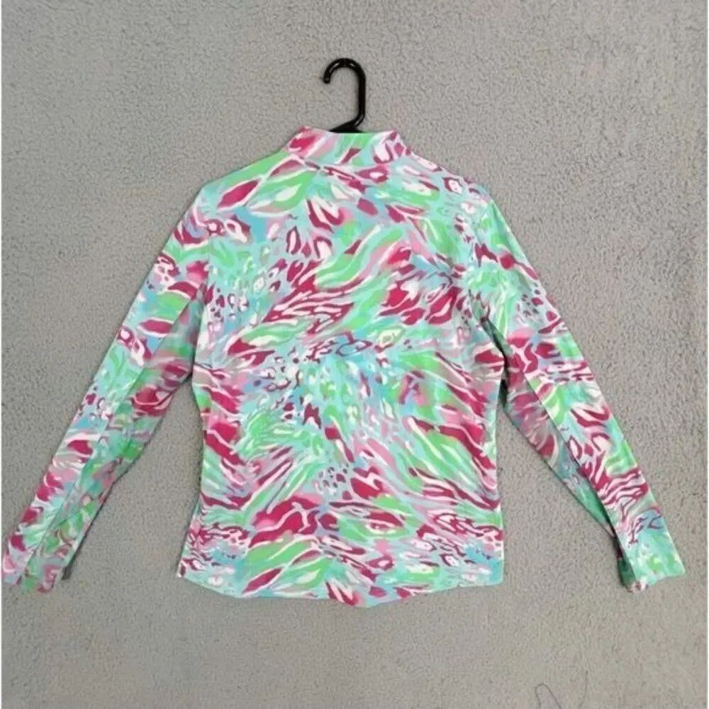 ICIKULS WOMENS GOLF SHIRT SIZE L RED GREEN MULTICOLORED - Picture 3 of 11